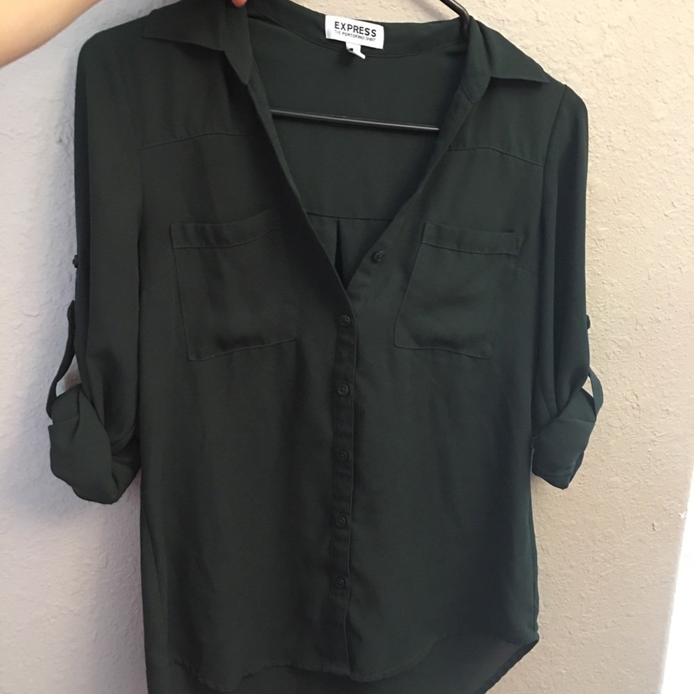 Beautiful green Express Portifino Blouse